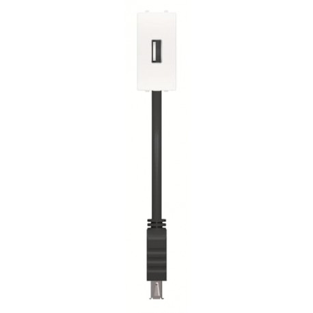 Niessen 2CLA215591N1101 Toma USB hembra-hembra con latiguillo BL